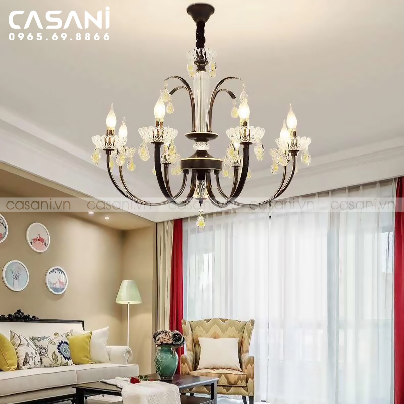Top  5 mẫu đèn chùm phòng ngủ bán chạy nhất tại Casani